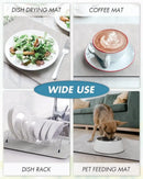 The Barista Base | Water-Absorbent Coffee Machine Mat & Dish Drying Pad