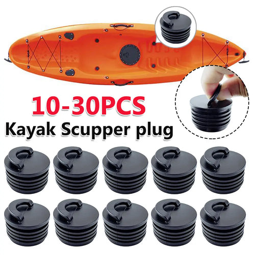 30-10PCS Kayak Scupper Stopper Universal Rubber Drain Holes Plugs 40mm Drain Hole Bungs Kayak Scupper Plugs for Kayak Canoe Boat