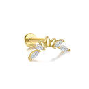 ROXI 925 Silver Smooth Single Row Earring Horse Eye Geometric CZ Earrings For Bride Women Simple Daily Wear Jewelry orecchini