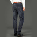 Wthinlee Business Men Jeans Casual Straight Stretch Fashion Classic Blue Black Work Denim Trousers Spring Summer Brand Clothing