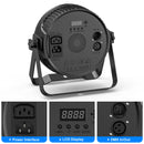 Fieryzeal 4件装80W RGBW PAR灯 DMX512控制平板舞台灯 14x6W 4合1 LED舞台效果灯 适用于DJ迪斯科酒吧音乐会