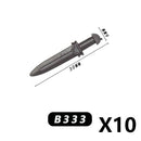 Medieval MOC Weapon Figure Accessories Building Blocks Soldiers Sword Shield Bow Arrow Trident Hammer Axe Spear Brick Kid Toy