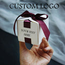Custom Logo Wedding Favors Gift Box With Ribbon Candy Boxes For Christening Baby Shower Birthday Event Party Supplies