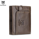 BULLCAPTAIN New Men's Business Wallet Features RFID  Blocking Card Holder Brand Design Wallet's China Genuine Leather Purse Men