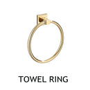 Luxury Golden Bathroom Brass Hardware Towel Rack Paper holder Toilet Brush Holder Towel Holder hook Row hook Activity bar