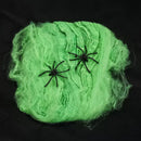 Artificial Spider Web Halloween Decoration Scary Party Scene Props White Stretchy Cobweb Horror House Home Decora Accessories