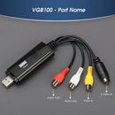 August VGB100 External USB2.0 Video Capture Card Transfer VHS Home Videos to PC/Capture Xbox 360/S-Video/Composite In