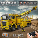 MOULD KING 17028 Technical Car Toys APP&RC Motorized Fire Rescue Truck Model Assembly Building Block Brick Kids Christmas Gift