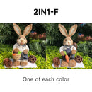 Easter Bunny Rabbit Straw Figures Decoration 35cm Easter Straw Easter Rabbit Bunny Figurine Home Garden Wedding Ornament