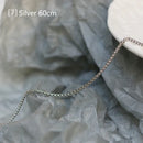 RHYSONG 45 50 60cm Base Necklace Stainless Steel Jewelry For Women Handmade O Lip Snake Chain Matching Collares Para Mujer 2021