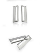 2 PCS Car A Pillar Air Conditioning Vent Trim Stickers ABS Chrome for Land Rover Range Rover Sport Vogue Discovery 5 Accessories