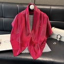 2025 Latest Women Silky Kerchief Shawl Ethnic Travel Scarves Bufanda Fashion Jacquard Scarf Printed Decorative Sun Protection