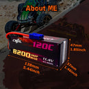 CNHL 2S 3S 4S Lihv Battery 7.6V 11.4V 15.2V 8200mAh 9000mAh 120C HV HardCase With EC5 Plug For RC Car Boat Airplane Truck Truggy