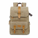 Photography Retro Waterproof Batik Canvas backpack w USB Port fit 15.6inch Laptop Men Camera Bag Carry Case for Canon Nikon DSLR