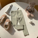 Children Cotton Leggings Girls Spring/Fall Pants Korean Solid Kids Fitting Long Pant Stretchy Tights Trousers Baby Bottoms Cloth