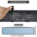 Universal Car Mirror Interior Rearview Mirrors Auto Rear View Mirror Anti-glare Wide-angle Surface Blue Mirror Auto Accessories