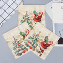 20pcs/Pac 33*33cm Colourful Christmas Tree Printed Tissue Paper Christmas Birthday Party Table Decoration Paper Muzzle Paper