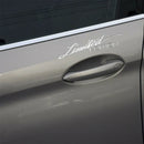 4pcs Silver Limited Edition Logo Sticker Metal Decals 1.8Cm X 7.5Cm Emblem Badge Car Stickers Car Accessories