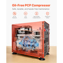 SucceBuy PCP Air Compressor 800W Dual-Cylinder Airgun Compressor 4500PSI/30Mpa Auto-Stop Compressor for Air Rifle Scuba Diving