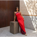  Women Sexy Color Blocking Halter Maxi Dresses Elegant Backless Off shoulder Sleeveless Slim Gowns 2026 New Lady Party Vestidos