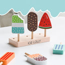Wooden Ice Cream Montessori Toddler Toys Kitchen Pretend Play Food Coffee Maker Toy Set Accessories for Children Gifts Ages 3+