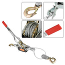Gear Winch Puller 2/4T Wire Rope Hand Power Puller Tighten Tool  Tightener Double Hook Lifting Tool Heavy Duty Power Puller