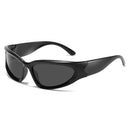 Trendy Y2K Cycling Sunglasses Outdoor Sports Shades Millennium Futuristic Sun Glasses UV Protection Street Shooting Eyewear