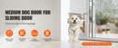 The Threshold | Adjustable Sliding Glass Pet Door with Tempered Aluminum Frame