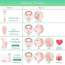 Crystal Roller Set Facial Massage Natural Jade Roller Gua Sha Kit Jade Scraper Rose Quartz Stone Face Lift Massager Beauty Tools