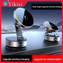 Cooling Magnetic Car Wireless Charger Car Phone Holder Mount Fast Charging for iPhone 15 14 13 Pro Suction Cup Vacuum Foldable