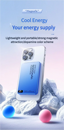 New 10000mAh Ultra-thin Magsafe Power Bank 22.5W Super Fast Charging Portable External Battery for IPhone 16 15 14 13 12 Huawei