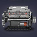 Mould King 10088 Technical Car Building Block Motorized V8 Engine Model Brick Assembly Engine Brick Toys Kids Christmas Gift