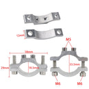 2Pcs Bike Motorcycle Headlight Spotlight Mount Handlebar Fixed Clamp Bracket Clip M5/M6 Screw Aluminum Alloy Front Light Holder