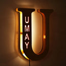 Custom Letters LED Night Light Wooden Engraved Name Home Decor Wedding Birthday Party Christmas New Year Decoration Lover's Gift