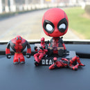 Disney Anime Figure Deadpool Car Ornaments Swing Pendant Decor Auto Rearview Mirror Hanging Interior Accessories Model Toys Gift