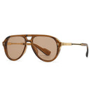 SHAUNA Retro Double Bridges Pilot Men Sunglasses Fashion Brand Designer Shades UV400 Trending Rivets Women Luxury Sun Glasses