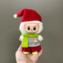 Labubu 配饰衣服 适用于 V1 V2 V3 V4 Labubu 圣诞鹿套装 Labubu 红色服装 圣诞时尚礼物