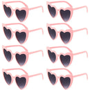8pcs/6pcs Bachelorette Hen Party Sunglasses Black Heart Shaped Glasses Bride To Be Bridesmaid Gifts Wedding Bridal Shower Decor