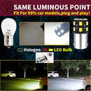 2个LED倒车灯泡倒车灯P21W 7506 BA15S Canbus，适用于沃尔沃C30 C70 S40 S60 S70 S80 V40 V50 V60 V70 XC60 XC70 XC90