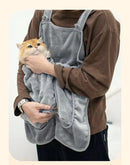 The Companion Carry | Hands-Free Cat Travel Apron with Plush Winter Sleeping Pocket