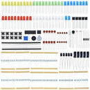 带LED蜂鸣器电容器电阻的Arduino UNO MEGA2560树莓派新电子基础入门套件