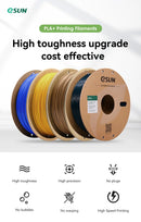 ESUN 3D Filament PLA+ for Bambu Lab Raise3D 1.75mm 1kg PLA Plus 3D Printer Filaments Upgraded Color PLA+ 3D Printing Material