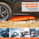 SucceBuy 10TON Traction Boards with PP Recovery Boards for Off-road Vehicles/Cars/Pickups/SUVs/RVs Pair Tire Traction Mats