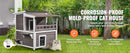 The Feral Keep | 2-Story Weatherproof Outdoor Cat Shelter
