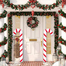 Inflatable Christmas Candy Cane Red White Stripes Candy Cane Balloons Xmas Tree Hanging Ornament New Year Party Decor Kids Gift