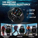 Military Smart Watch T-Rex 3 Bulit-in GPS Compass Altimeter Barometric 10ATM IP69K Waterproof AMOLED Bluetooth Call Smart watch