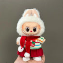 Labubu 配饰衣服 适用于 V1 V2 V3 V4 Labubu 圣诞鹿套装 Labubu 红色服装 圣诞时尚礼物
