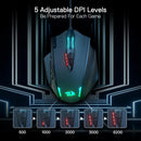 Redragon M908 RGB Backlight LED USB Wired Gaming Mouse 18 Programmable Mouse Buttons 12400 DPI