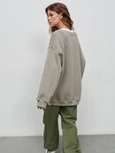 Wolfeel Oversized Hoodies & Sweatshirts for Women Autumn Winter Thick Warm Fleece Sweatshirt Girls Streetwear Loose Pullovers
