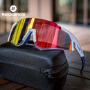 ROCKBROS Cycling Glasses Photochromic Bike Bicycle Glasses Polarized Men Sunglasses MTB Road Cycling Eyewear Protection Goggles